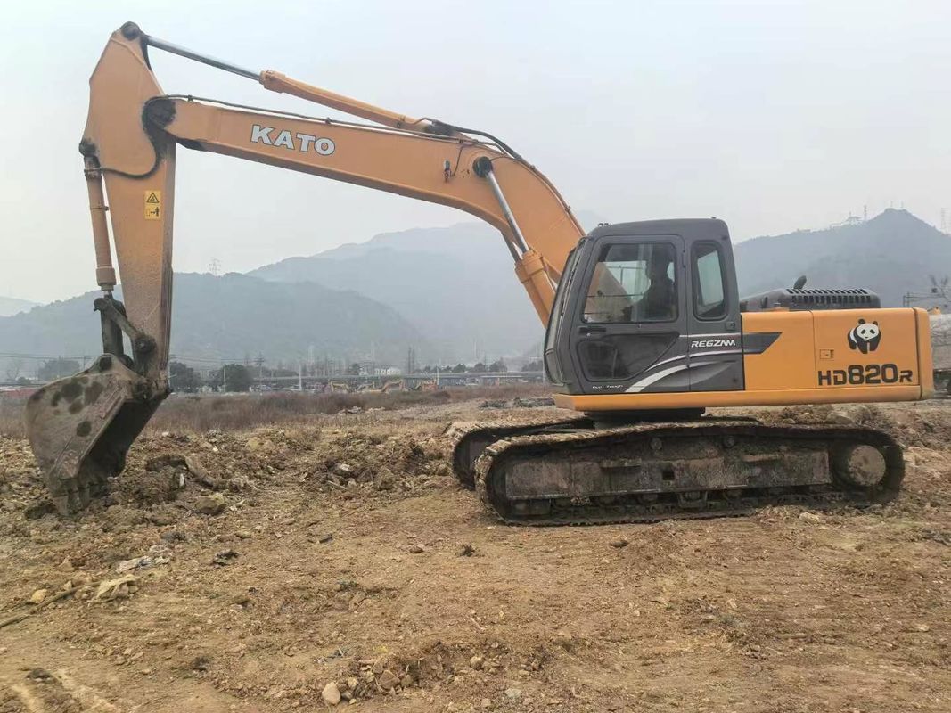 Excavadora mini Kato HD820R usada de 8 toneladas de capacidade Serviço completo Utilidade de paisagismo CE ISO