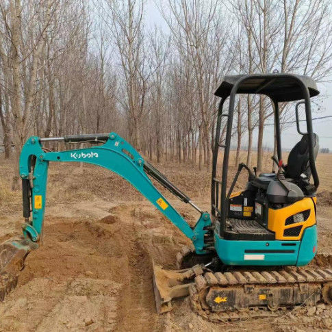 Excavadora mini Kubota U17 usada 1,7 toneladas bem mantida CE ISO para uso utilitário de paisagismo
