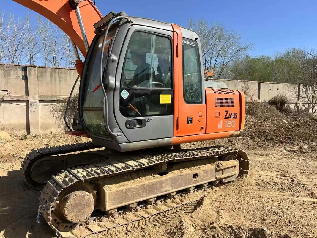 Usado Hitachi ZAXIS 120 Excavadora 12Ton Capacidade Serviço Completo História Construção Mineração