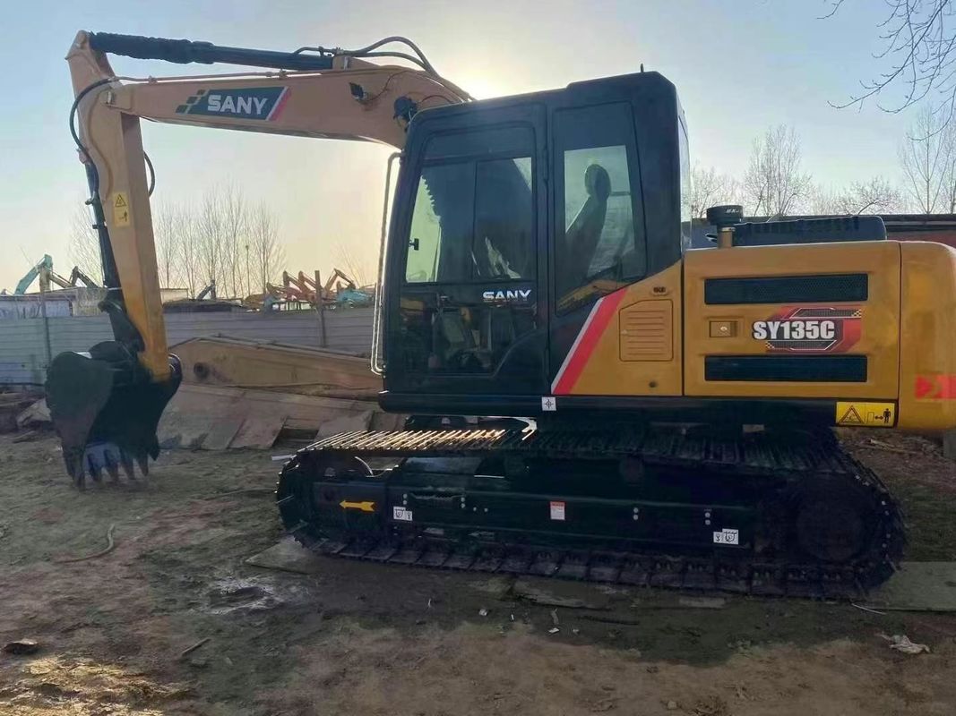 Excavadora SANY SY135C 13.5T Usada Serviço completo História Construção Mineração Movimento de terra