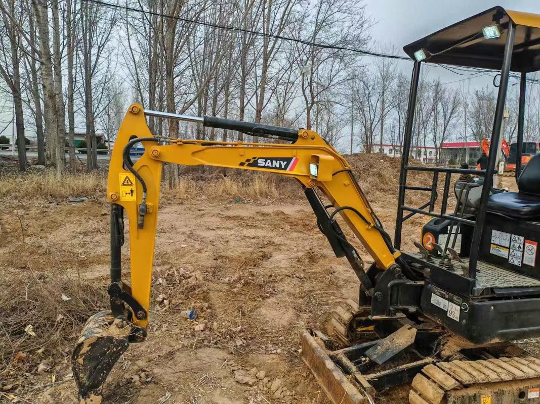 Usado SANY SY16C 1.6T Mini Excavator Full Service Ideal para paisagismo e serviços públicos
