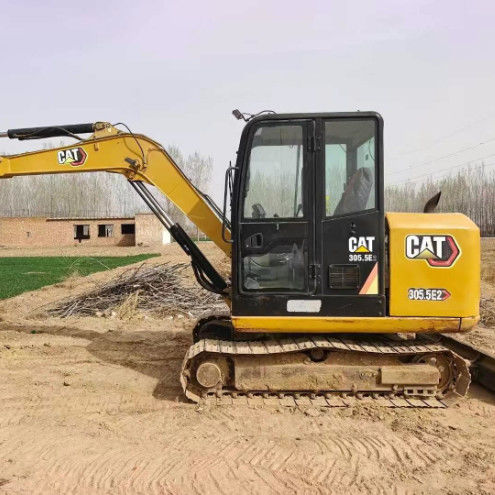 Usado CAT 305.5E2 Mini Excavator 27.2kN Braço Força de Escavação Unidade hidráulica compacta e robusta