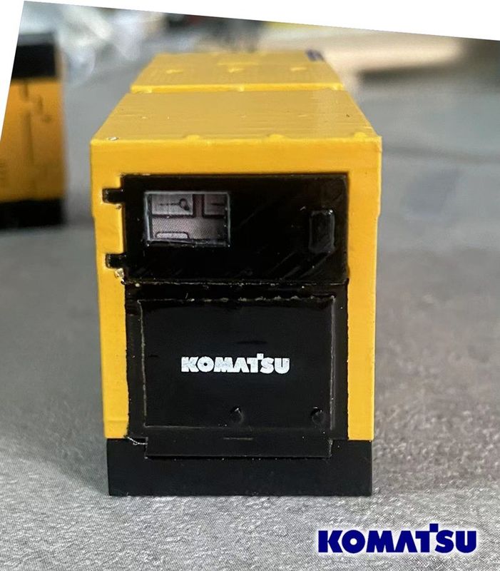 Komatsu EGS380BS 1/50 Motor de gerador de liga Modelo Máquinas de construção de fundição a moagem colecionável