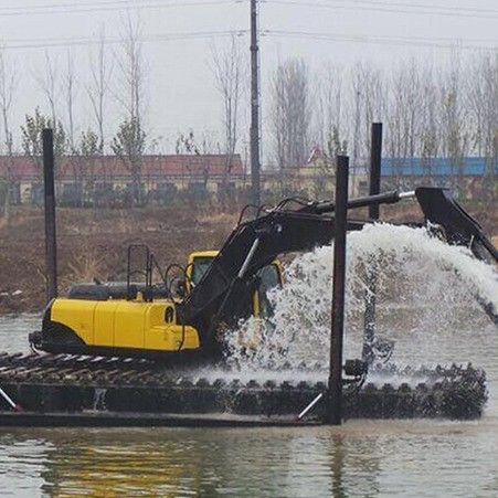 China OEM Caminhos de borracha Chassi Robô Excavadora Anfíbia Pontoon Venda