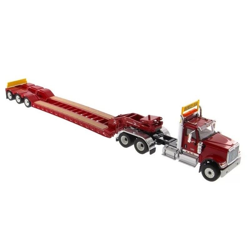 Diecast Masters International Flatbed Truck DM TRAILER Cabeça de recipiente de liga modelo 71016 Escala 1:50