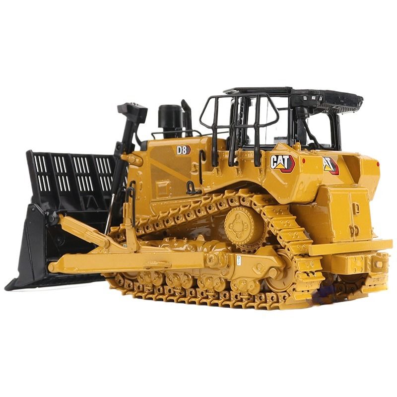 Máster em fundição a escala 1:50 Dozer pesado com rastreamento Bulldozer processador de sucata Modelo 85758