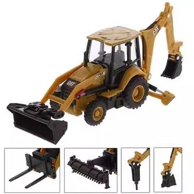 1/64 Escala Diecast Masters Máquina Pesada Retroescavadeira Modelo de Veículo de Construção em Liga 85765