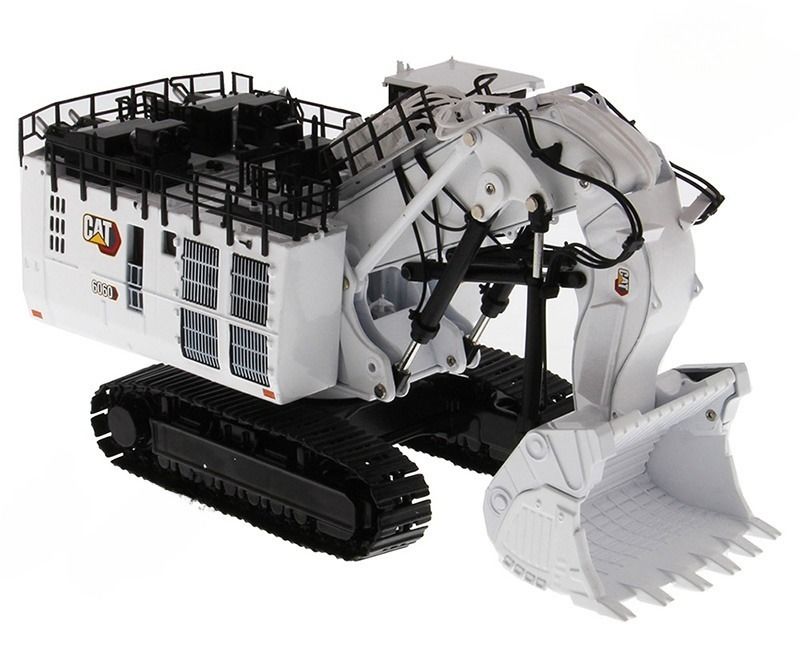 DM85653 Escavadeira de Mineração Branca Edição Limitada Veículo de Engenharia Diecast Modelo CCM Escala 1/87