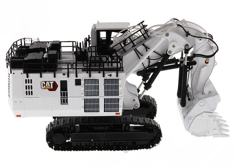 DM85653 Escavadeira de Mineração Branca Edição Limitada Veículo de Engenharia Diecast Modelo CCM Escala 1/87