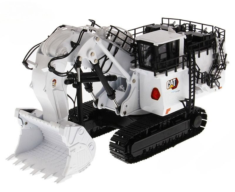 DM85653 Escavadeira de Mineração Branca Edição Limitada Veículo de Engenharia Diecast Modelo CCM Escala 1/87