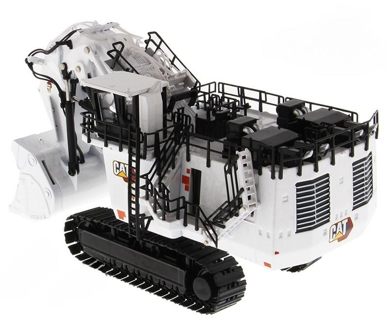 DM85653 Escavadeira de Mineração Branca Edição Limitada Veículo de Engenharia Diecast Modelo CCM Escala 1/87