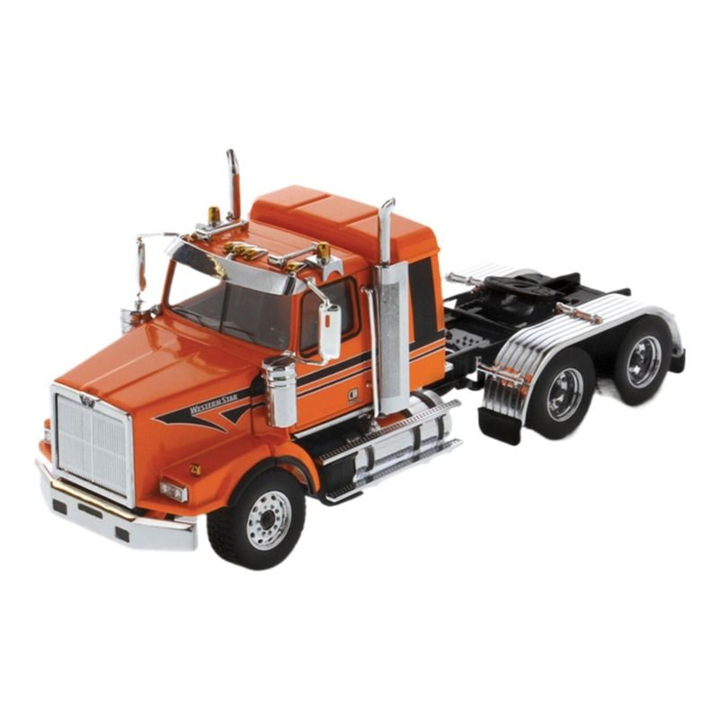 DM Western Star 4900 SB Internacional 2 eixos caminhão americano de cama plana 1/50 modelo 71063