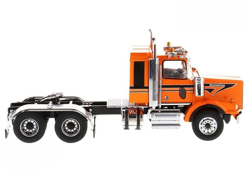 DM Western Star 4900 SB Internacional 2 eixos caminhão americano de cama plana 1/50 modelo 71063