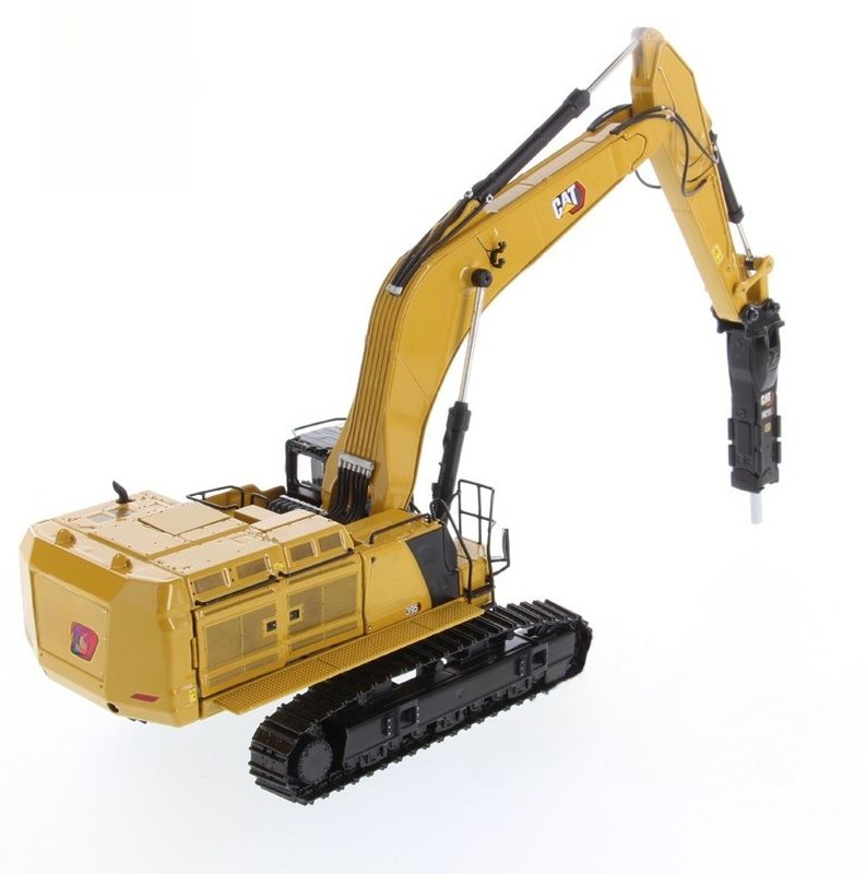 DM 1/50 Escala Excavadora de trabalho pesado Demolição martelo agarrador Modelo de construção 85709