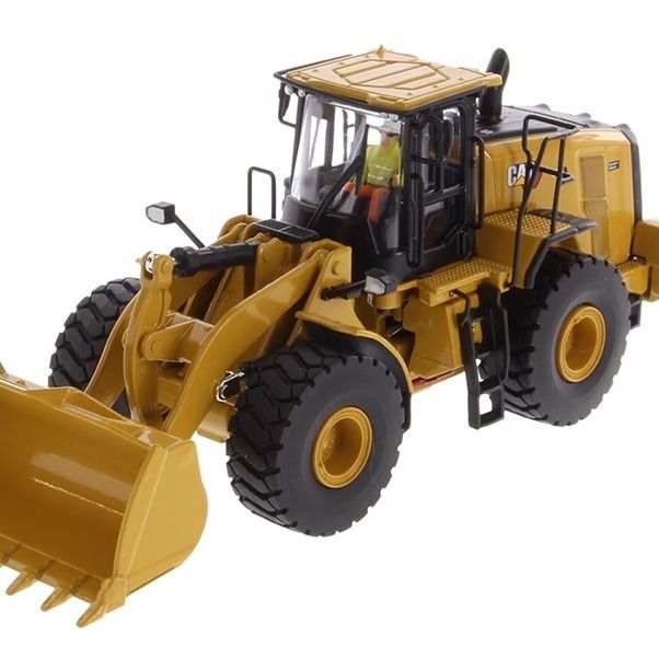 DM Novo carregador de rodas de escala 1/50 pá de liga fundida modelo 85686 Veículo de construção