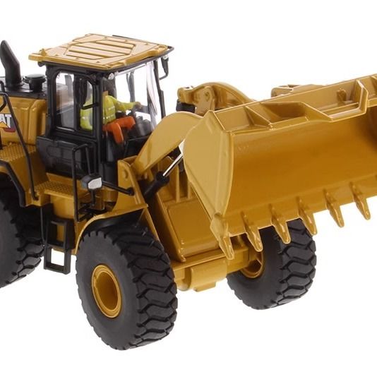 DM Novo carregador de rodas de escala 1/50 pá de liga fundida modelo 85686 Veículo de construção