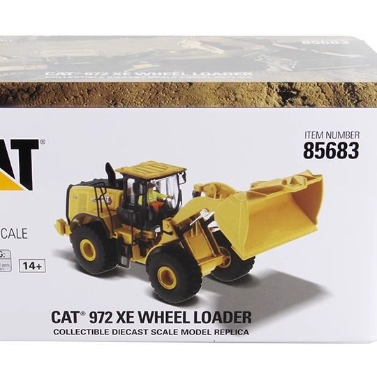 DM 1/50 Escala Equipamento Pesado Carregadeira de Rodas Modelo de Pá de Liga 85683 para Colecionadores