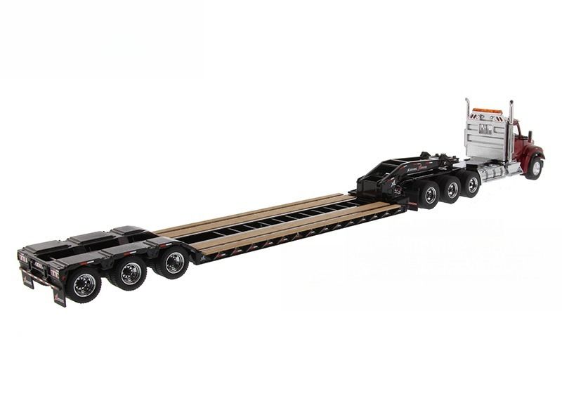 Kenworth T880S American Kenworth Automated Tow Truck 1/50 Modelo de transporte DM71061 com Booster