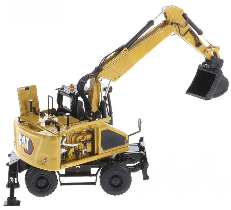 Escavadeira de Rodas M318 Diecast Masters em Escala 1/50 DM Construction Alloy Digger Modelo 85956