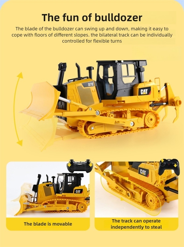 Large Remote Control Dump Truck Engineering Model CA770 Electric Simulation Kids Toy 1:24