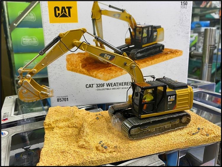 Diecast Masters DM 85701 cat 320F Excavadora hidráulica 1:50 Modelo de engenharia Diecast