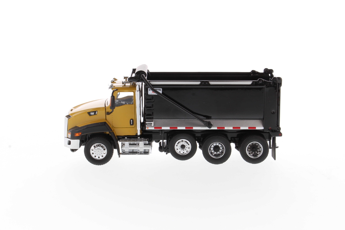 DM 1:50 Cat CT660 Cabine Diurna Basculante Automatizada Amarela Modelo em Liga 85668