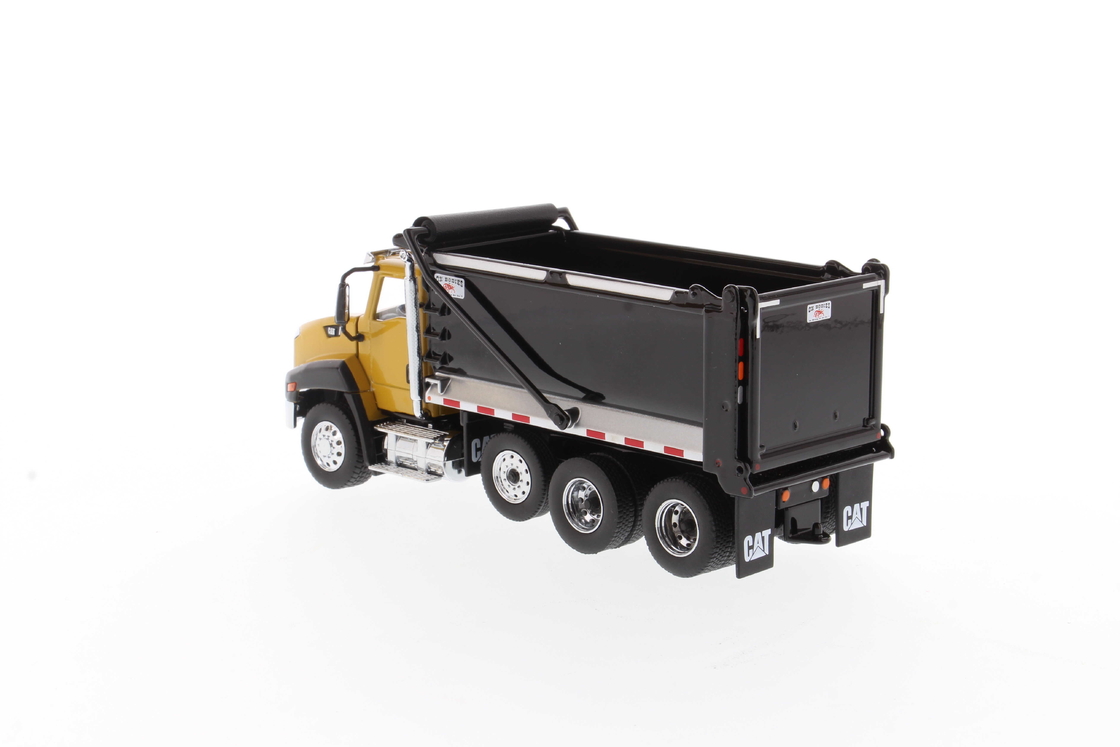 DM 1:50 Cat CT660 Cabine Diurna Basculante Automatizada Amarela Modelo em Liga 85668