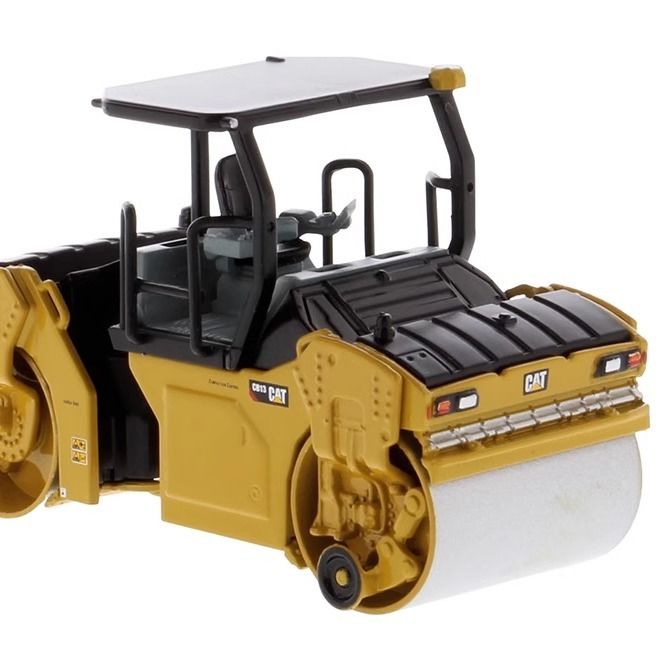 1:64 DM CB-13 Rolo Vibratório Modelo Caterpillar Veículo de Engenharia de Construção 85630
