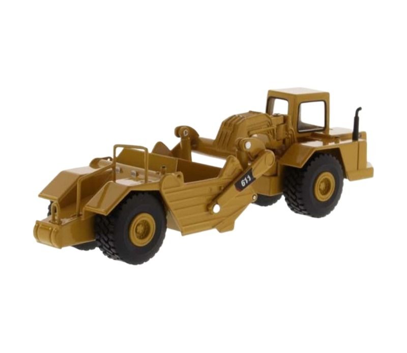 DM Caterpillar 611 Caminhão de transporte de raspadores de escala 1:64 Caminhão de descarga de moldagem padrão 85695