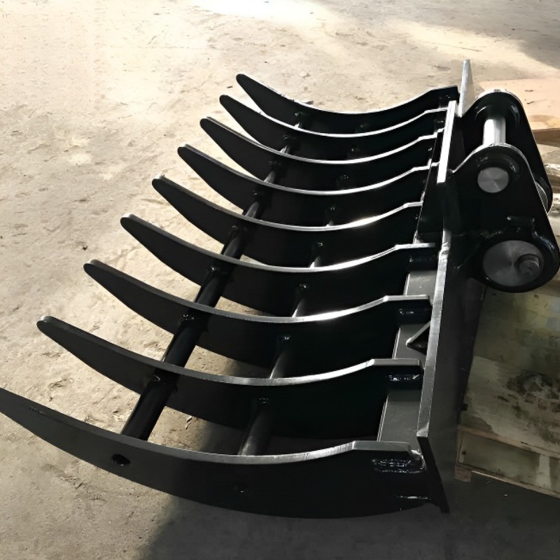 Alta Qualidade Custom PC100-6 10 Ton Excavator Rake Bucket OEM Atendimento Construção