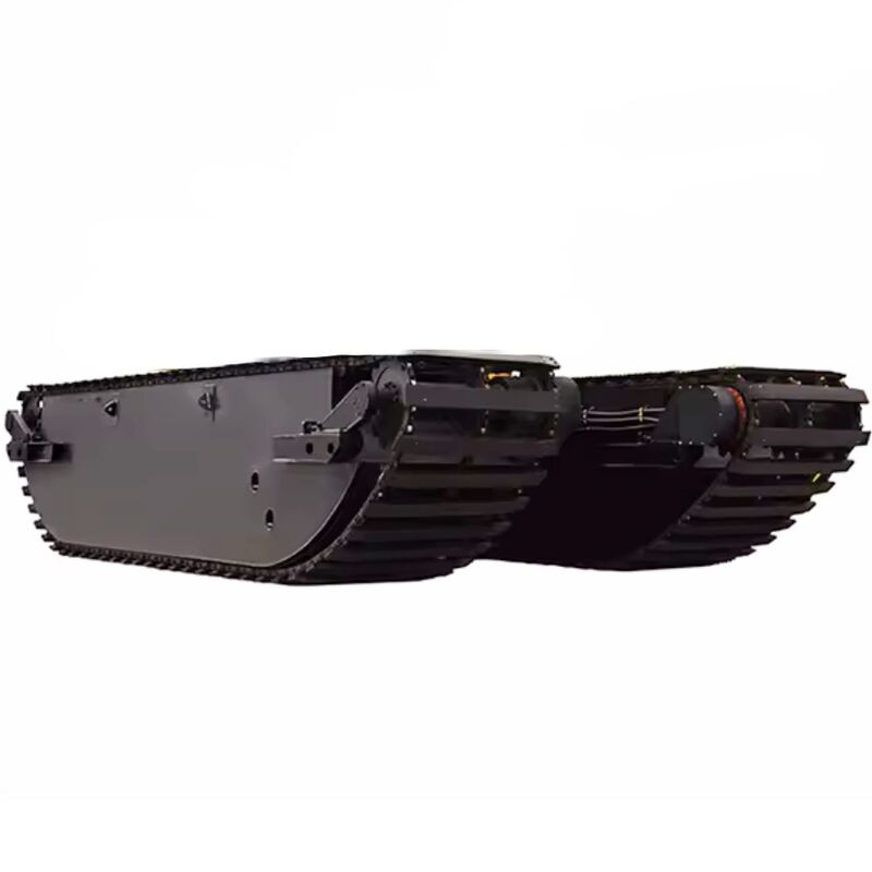Flutuador de pontão anfíbio de escavadeira construído sob medida para fornecedor de subestrutura de buggy de dragagem de rio, lago e pântano