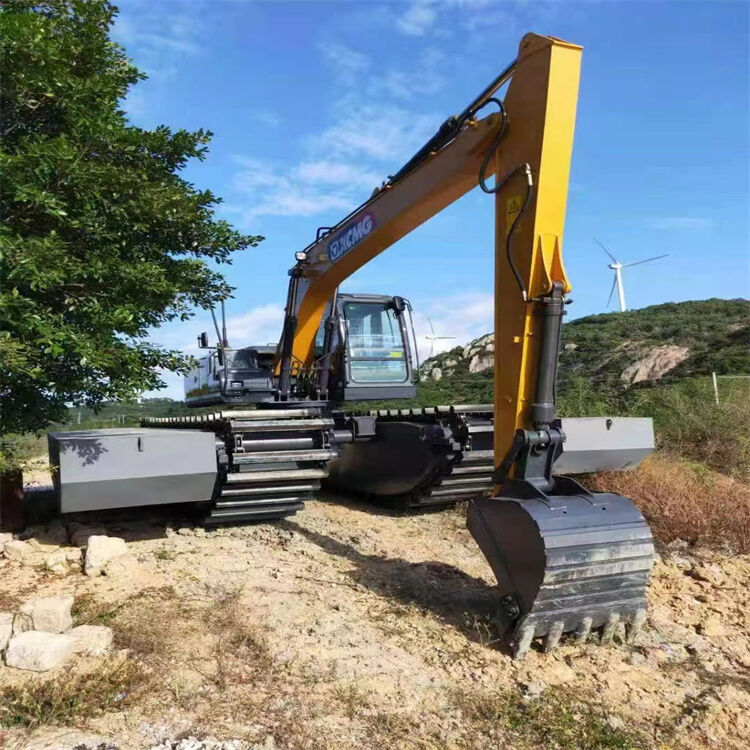 Excavadora personalizável Pontoon Subcarro Float de água Float de pântano para operação estável Fornecedor de manutenção fácil